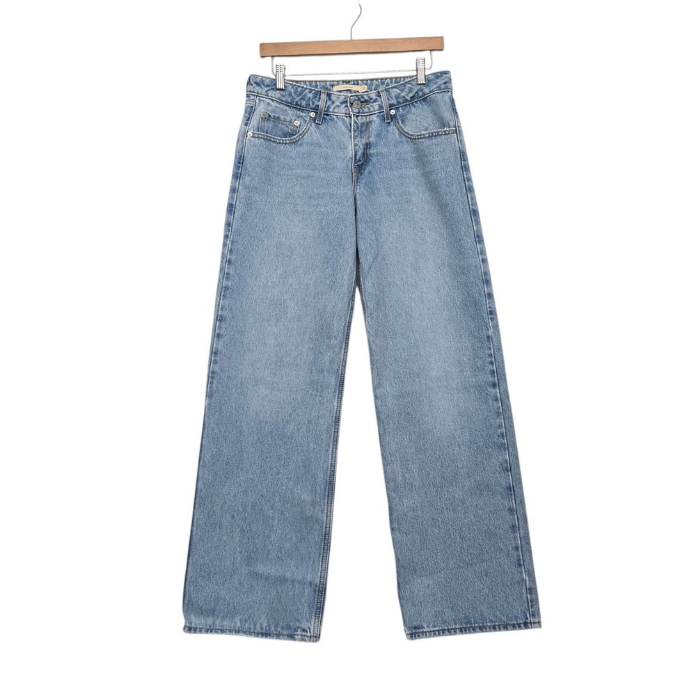 Levis Low Loose Jeans Light Wash Wide Leg Denim A5566-0026 Size W27 L32